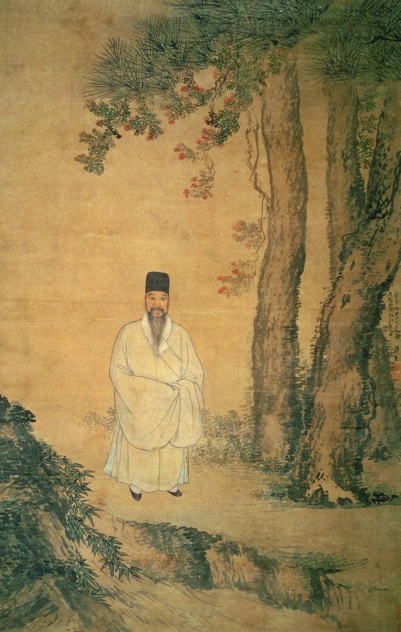 Retrato de Huan Yu, 1626 de Zhang Hong
