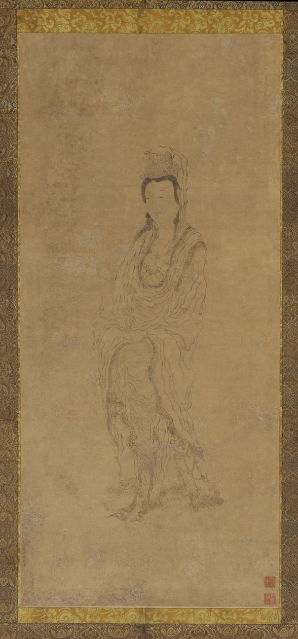 Guanyin em pé, século XVII. de Zhang Hong