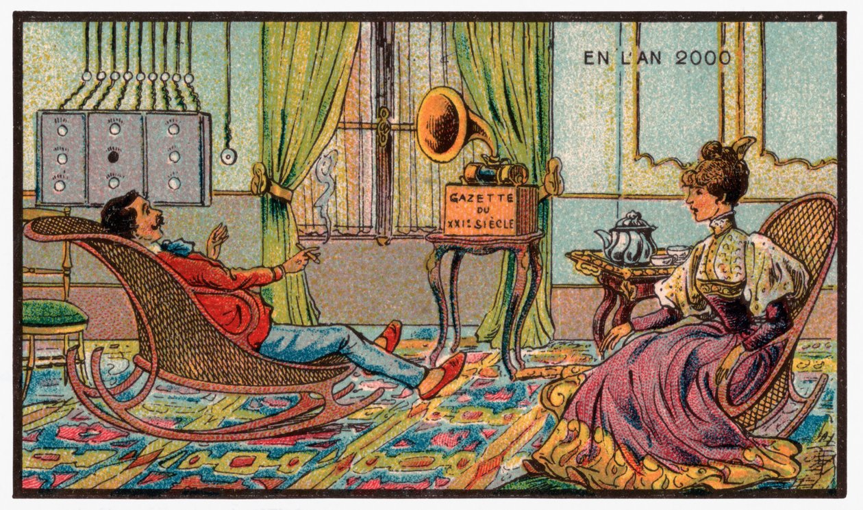 Um gramofone, c.1910 de . .