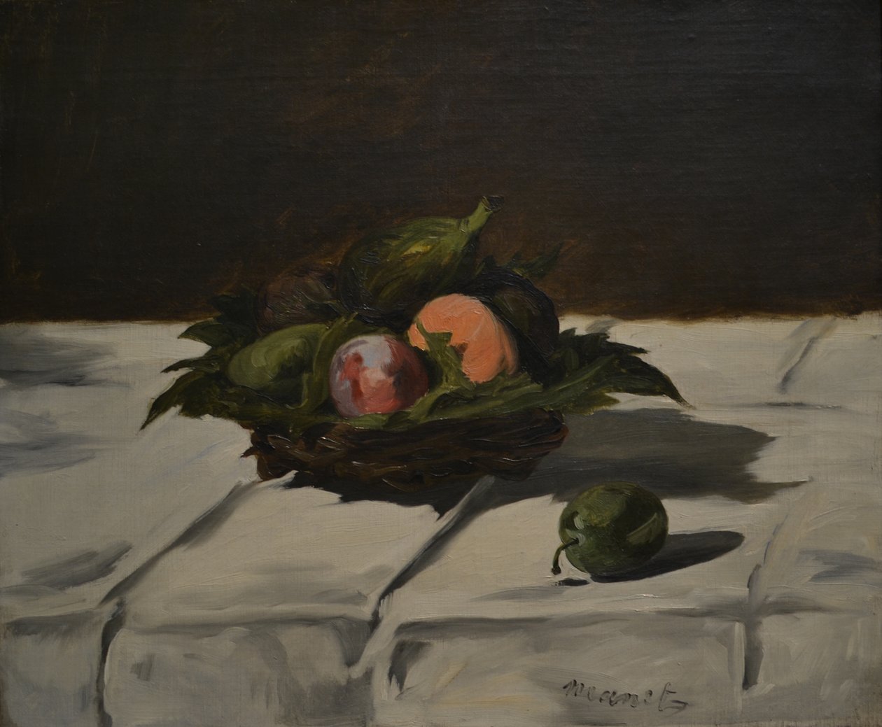 Cesta de frutas de Édouard Manet