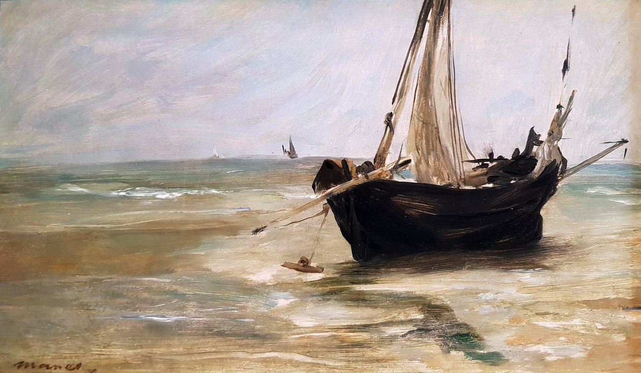 Barco preto perto de Berck de Édouard Manet