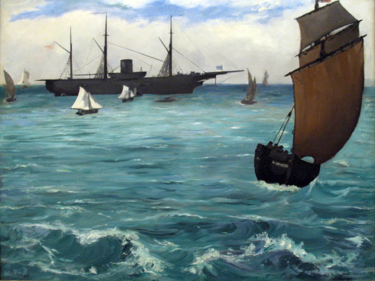 O Kearsarge em Boulogne de Édouard Manet