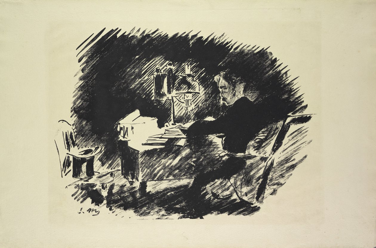 O corvo (o corvo), 1875 de Édouard Manet