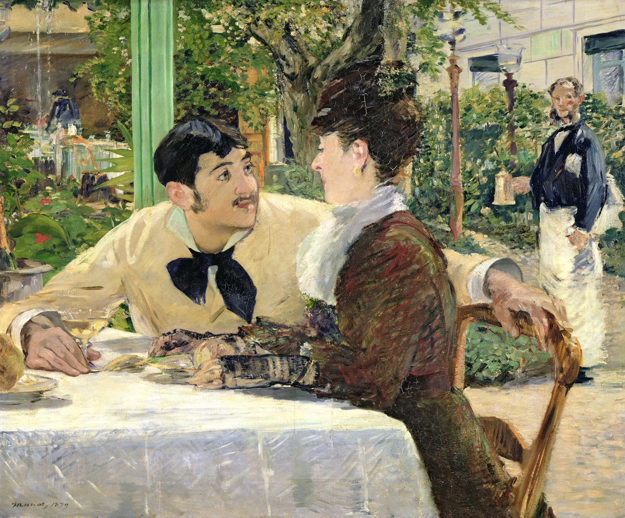 O Jardim de Pere Lathuille, 1879 de Édouard Manet