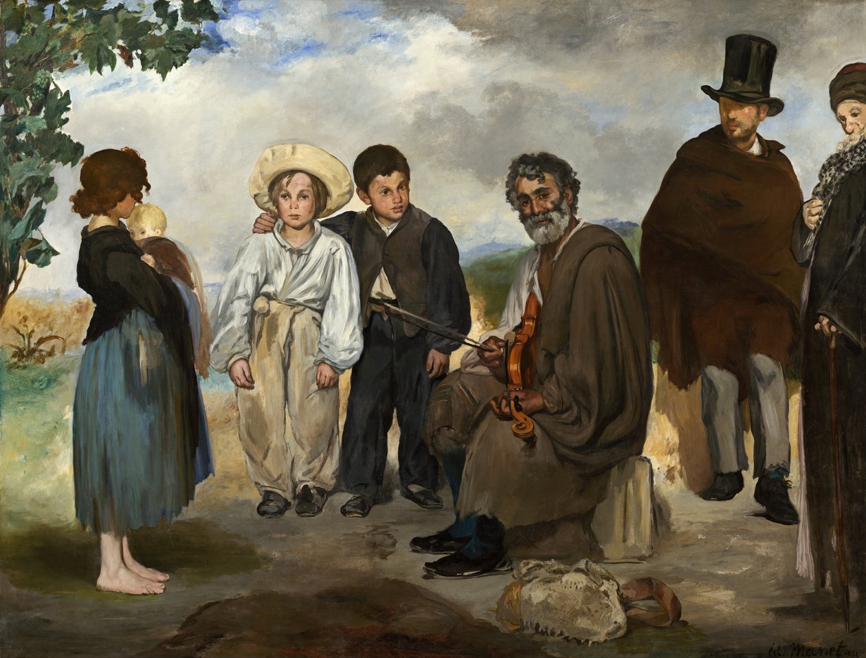 O velho músico de Édouard Manet