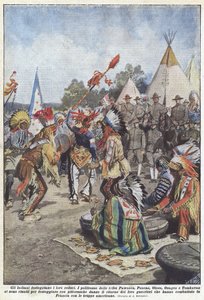 Os índios celebram seus veteranos