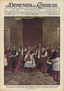 Na Sala del Trono no Vaticano