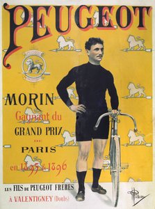 Cartaz publicitário dos ciclos &39;Peugeot&39;, 1896