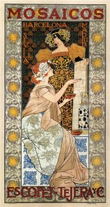 Mosaico Escofet-Tejera Advertising Poster, 1900