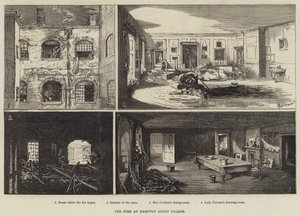 O incêndio no Hampton Court Palace