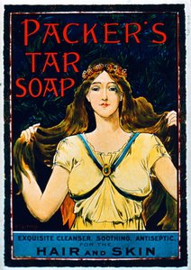 Cartaz publicitário Packers Tar Soap