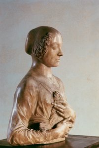 Mulher com buquê, c.1475-80 (mármore)