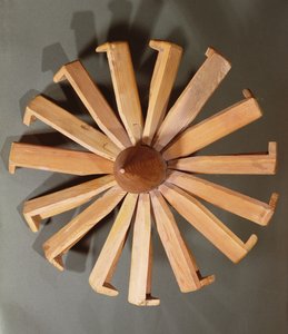 Roda de fiar árabe (madeira)