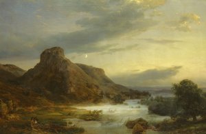 Montanhas em uma névoa da noite, 1856