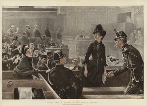 Uma cena nos tribunais de Paris