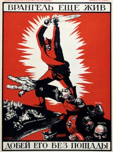 Cartaz político soviético, 1920.