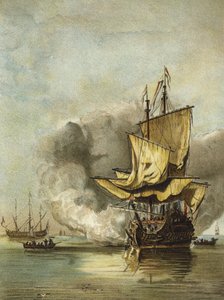 Navio de guerra holandês de meados do século XVII