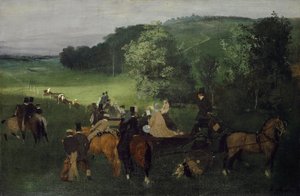 Na pista de corridas (as raças), c.1861-62