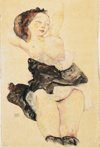 Jovem reclinada, seminua, 1912