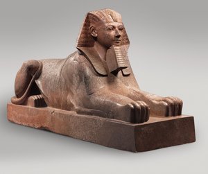 Esfinge de Hatshepsut, c.1479-58 (granito, tinta)