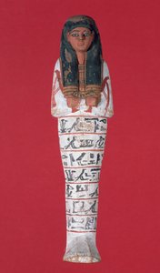 Figura Shabti, New Kingdom (madeira pintada)