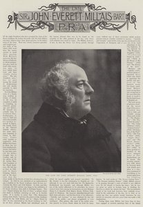 O falecido Sir John Everett Millais, obituários