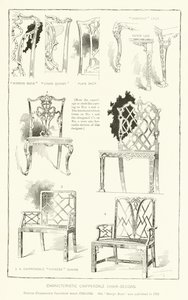 Característica Chippendale Cadeira-Designs