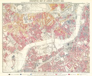 Mapa descritivo da pobreza em Londres, 1889