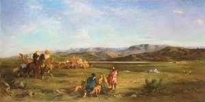 Caça às Gazelas em Chott el-Hodna, 1856