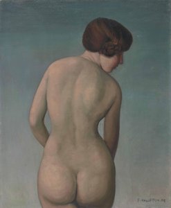Mulher nua de volta, 1909.