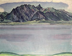 Thunersee com as Montanhas Stockhorn, 1910