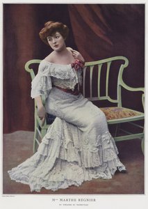 Marthe Regnier, atriz francesa (foto colorida)