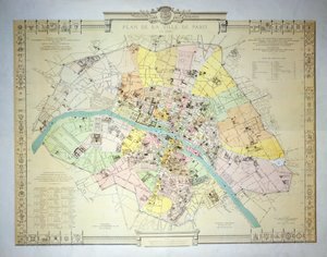 Mapa de Paris em 1789, 1887