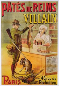 Cartaz de propaganda Pates de Reims