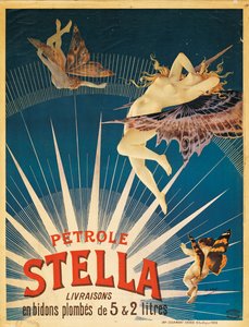 Poster publicidade Stella gasolina, 1897