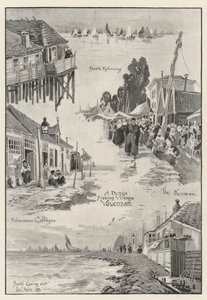 Uma aldeia de pescadores holandeses Volendam