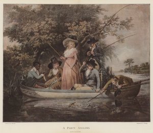 Um partido de pesca (cromolitho)