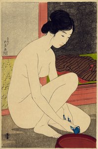 Yokugo no onna, 1915 (impressão em xilogravura a cores)