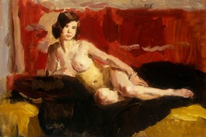 Nu reclinado (óleo sobre tela)