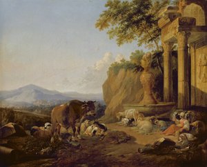 Paisagem com uma ruína, 1670