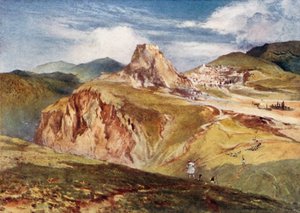 O Castelo de Karytaena em Arcadia