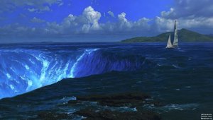 JJM recria Bierstadt-A: Cataratas do Niágara (com barco à vela)
