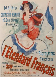 Cartaz francês das bicicletas posteres