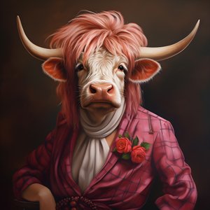 Vaca das montanhas como Marilyn Monroe 3