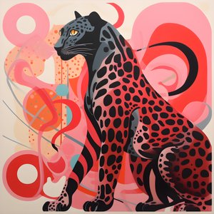 Riscas de leopardo com redemoinhos e laços 1