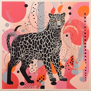 Riscas de leopardo com redemoinhos e laços 3