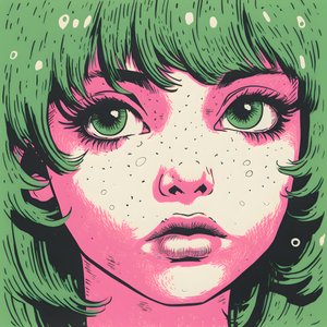 Risografia de uma menina de tenra idade 1