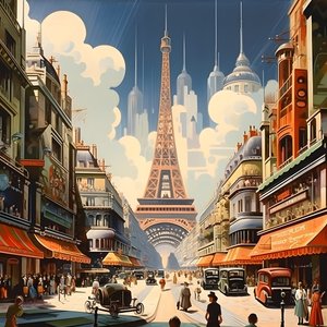 Cartaz publicitário, Paris, França 3