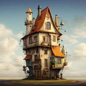 uma casa grande e uma casa pequena 3