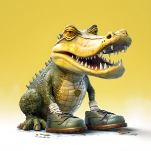 um crocodilo de estilo cómico 4